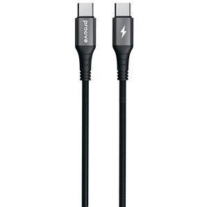 Kabllo karikimi Proove WireX Type-C në Type-C, 60W, 1m, e zezë