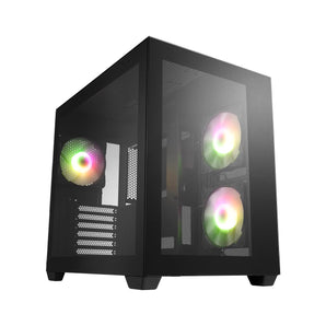 Kasë FSP CMT380 Black ARGB TG, Mid-Tower, e zezë