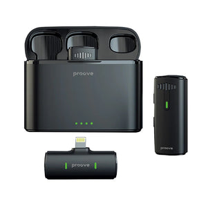 Mikrofon wireless Proove Demo Lightning – për iPhone / iPad (Lighting), set 2 copë
