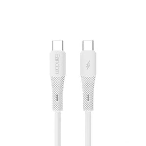 Kabllo Type-C në Type-C Earldom EC-185C-C, 60W, 1m, Data Cable