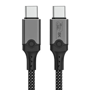 Kabllo Thunderbolt 4 USB-C në USB-C, 8K 60Hz, 240W, 40Gbps, 0.5m