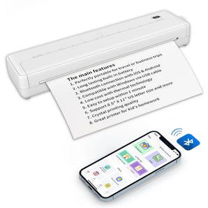 Printer termal portabil A4, modeli X9, 2500mAh