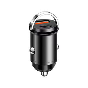 Karikues mini për veturë P90, 38W, Type-C dhe USB-A