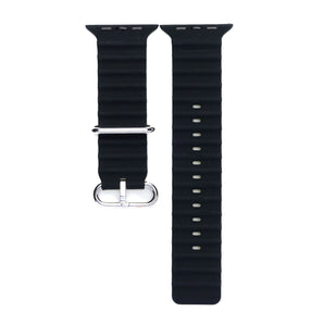Црно силиконско ременче на Apple Watch 42/44/45/49MM