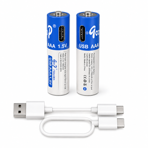 Bateri të rikarikueshme AAA R03 Lithium-Ion, 750mWh, Type-C, karikim i shpejtë (set 2 copë)