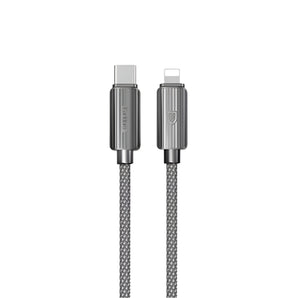 Kabllo najloni Type-C në Lighting 8pin (iPhone) 60W, 3m, Earldom EC-194C-L