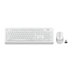 Set Tastiere dhe maus Wireless A4TECH FG1012 2.4G, të. bardha