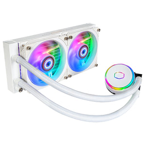 Ftohes Cooler Master MasterLiquid PL240 FLUX, i bardhë