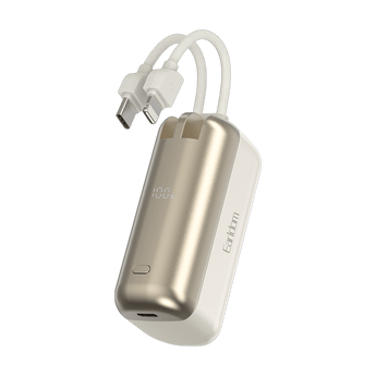 Powerbank mini Earldom ET-PD68 10000mAh, sfond i bardhë