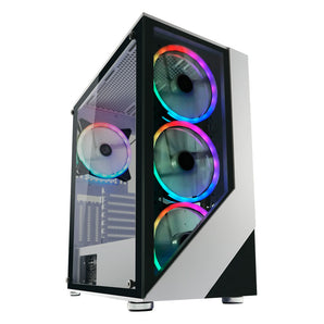 Kasë LC-Power Gaming 803W Lucid_X, Mid-Tower, e zezë dhe metalike